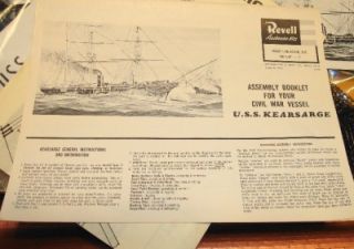 1961 USS Kearsarge Vintage Revell Model Kit H 391 Unstarted Old RARE