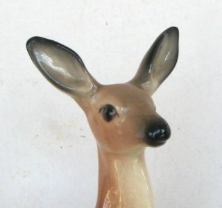 Vintage 40s Brad Keeler Pottery Doe Deer Figurine 8 1 2 Large