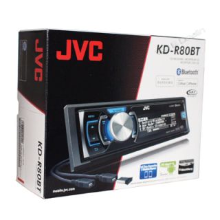 New JVC KD R80BT Car Audio CD Player Am FM Receiver Bluetooth HD Radio
