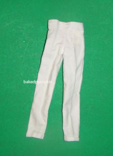 Ken Doll Sized Fashion White Pants for Ken Dolls Reproduction MF