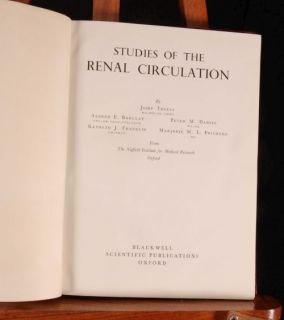 1947 Studies in Renal Circulation Medicine 1st D J