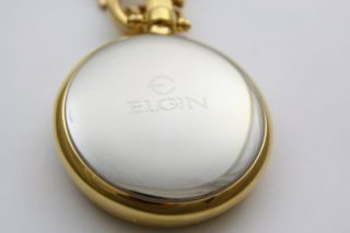 New Elgin Men Executive Swiss Date Pocket Watch FGP002