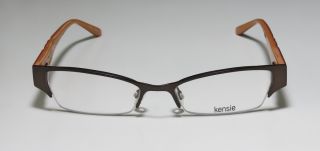 New Kensie Daydream 50 17 135 Rxable Brown Black Eyeglass Glasses
