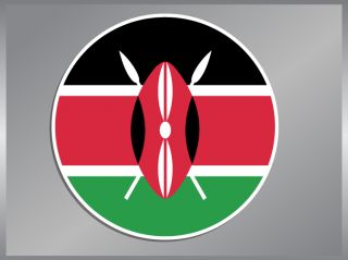 Kenyan Flag Vinyl Decal Kenya Africa Car Bumper Sticker