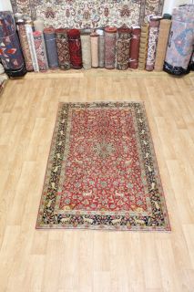 Stunning Animal Pictorial Kerman Persian Wool Oriental Area Rug Carpet