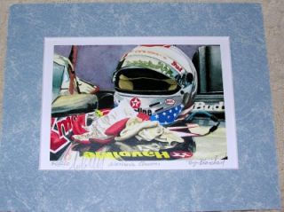 Michael Andretti Edition Litho Print Autographed