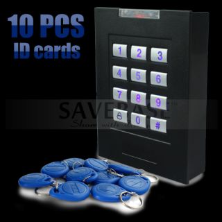 RFID Entry Door Access Control System 10 ID Card Key Fobs Brand New