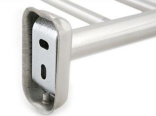 Dual Rack 20 Holder Rail Bar Hanger Stainless Steel Shelf