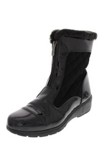 Khombu Misty Black Faux Fur Ankle Casual Snow Boots Shoes 9 BHFO