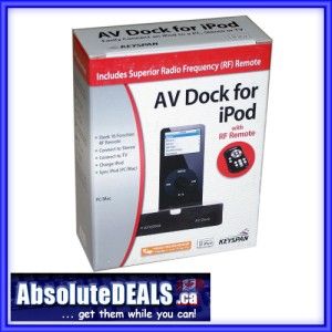 New Keyspan AV DK1B AV Dock for iPod with Remote