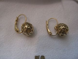 Kate Spade Keswick Gold Huggie Lever Earrings New