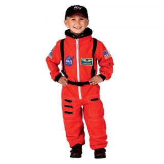 NASA Astronaut Boys Space Shuttle Costume Flight Suit SHIP Orange