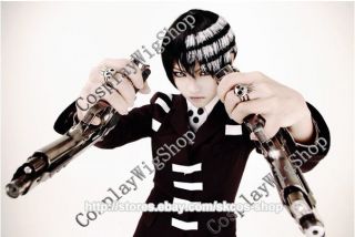 Soul Eater Death The Kid Cosplay Wig Costume