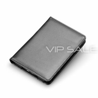 Kindle Touch Black Leather Cover Case with Built in LED Reading Light