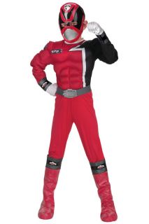 Power Rangers SPD Red Deluxe & Padded Child Costume, size MED (7 8