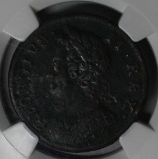 1751 NGC VF Half Penny King George II
