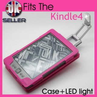 Case Cover Wallet with Light for  Kindle 4 4th Generation