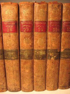 1792 Voltaires Works in 54 Volumes