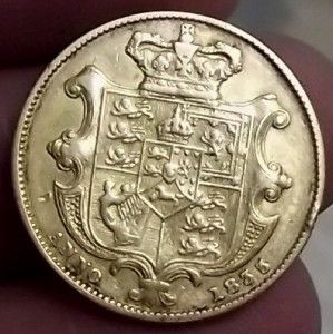 BRITAIN SHIELD BACK SOVEREIGN KING WILLIAM IV key date RARE GOLD COIN