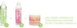 Kinky Curly 8oz Come Clean 8oz Knot Today 8oz Curling Custard Bundle