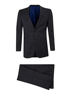Simon Carter Twill single breasted suit Charcoal   