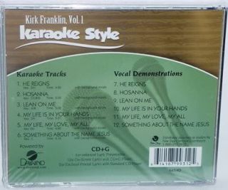 Kirk Franklin V1 Gospel Christian Karaoke Music CD G