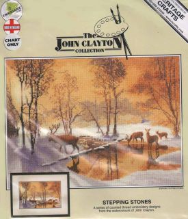 Heritage John Clayton Counted Cross Stitch Chart Stepping Stones Sale