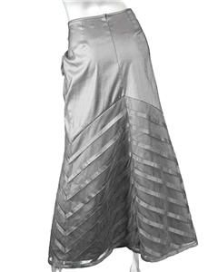 KM Collections Platinum Taffeta Skirt