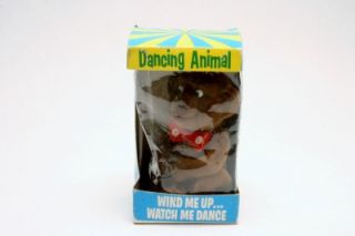 Knickerbocker Dancing Animal Monkey Wind Up Mechanical Vintage Toy EX