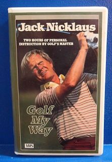 1983 Jack Nicklaus Golf My Way VHS Tape 2 Hours