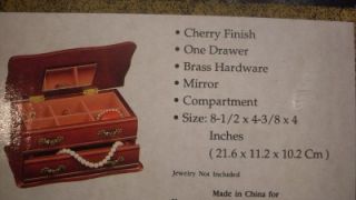 Kmart Corporation Ladies Cherry Finish Jewelry Box