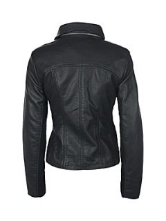 Bench Women`s fluid leather & pu jacket Black   