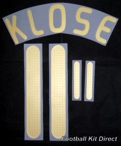 Germany Klose 11 Football Shirt Name Set Kit Euro 2008