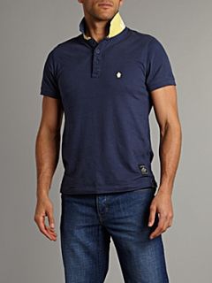 Criminal Terrace washed jersey polo shirt Charcoal   House of Fraser