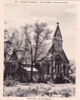 St Johns Chapel de Koven Foundation Racine Wi Postcard
