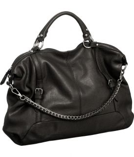 Kooba V Couture Black Vegan Purse Chain Strap Handbag Satchel Elbow