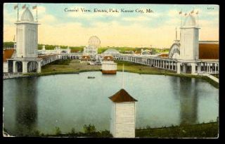 Kansas City, Missouri, Electric Park, Lagoon, Panorama, Knox No 2743