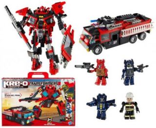 Kre O Transformers Sentinel Prime Create It Fire Truck or Robot New