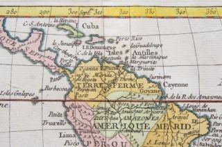 Antique Map of South America L Amerique de La Porte