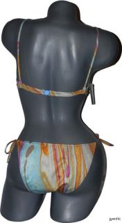 La Perla Oceano Italy Bikini Swimsuit Swirl 46 10