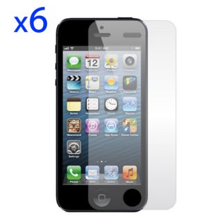 6X HD Clear LCD Screen Protector Cover Guard Film for Apple iPhone 5th