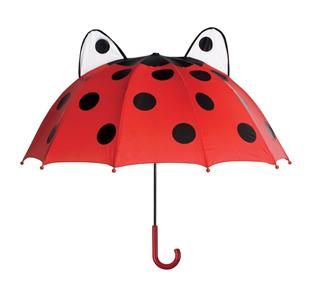 Critter Kids Stick Umbrella 36 Dome Frog Ladybug Bee Fish