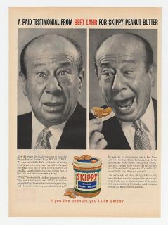 1959 Bert Lahr Photos Skippy Peanut Butter Ad