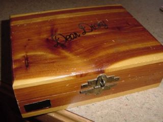 Vintage 1940s Souvenir Lake of Ozarks Cedar Box Diary
