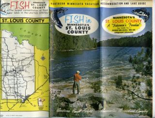 St Louis County Minnesota Fishermans Map Lake Guide