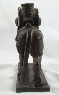 Vintage Antique Mixed Metal Lamassu Assyrian Sculpture Statue 6 7 8