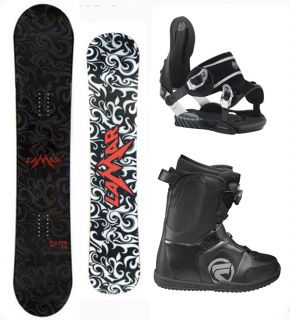 Lamar Legend 159cm Wide Snowboard Bindings Flow Boa Boots New Bula