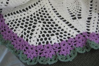 ROUND LACI Baby Afghan Crochet Pattern (026) by REBECCA LEIGH  44