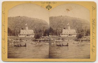 New York SV Lake George One Hundred Island House 1870s RARE