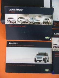 2005 Land Rover LR3 Owners Manual Set